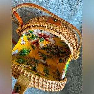Cute rattan circle bag